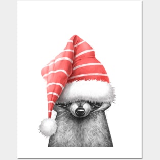 Raccoon in a hat Posters and Art